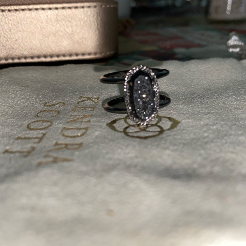 Kendra Scott Elyse Ring in Gunmetal